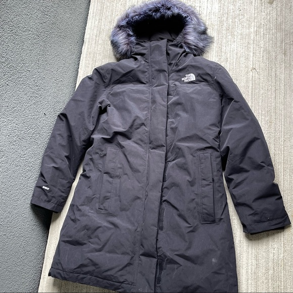 The North Face Women's Arctic Parka Down Coat TNF Black Sz XL Current VERSION - Picture 2 of 11